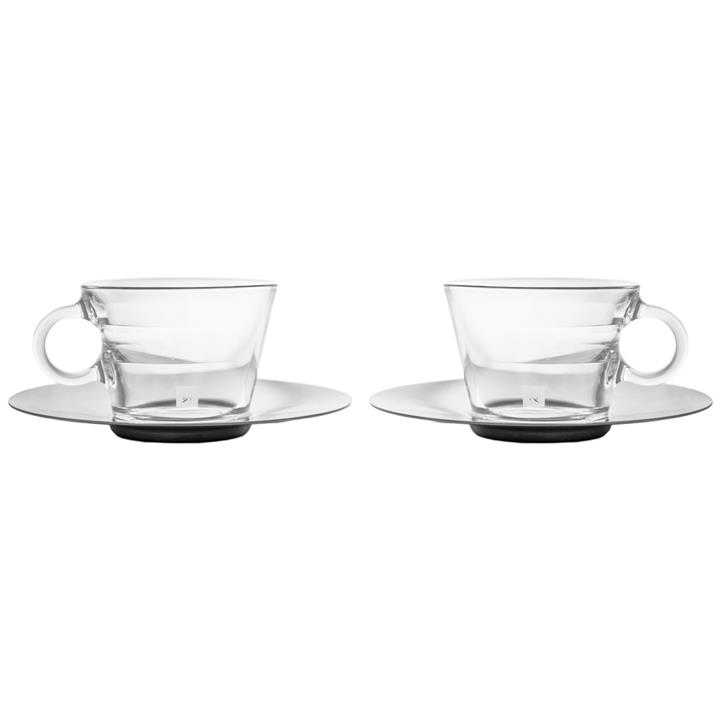 ست فنجان و نعلبکی نسپرسو مدل View Cappuccino بسته 2 عددی Nespewsso View Cappuccino Cups And Saucers Pack Of 2